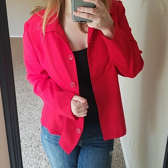 Vintage Jackets & Blazers - Vintage Red Jacket